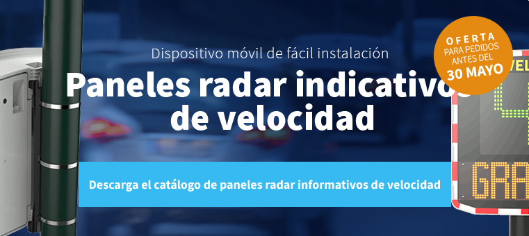 Paneles radar informativos de velocidad